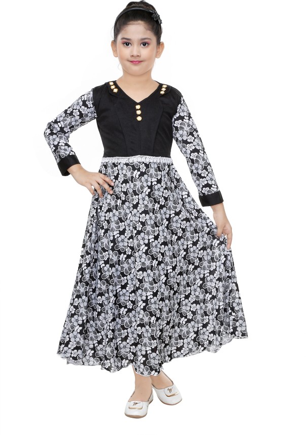 Mojua Girls Maxi/Full Length Casual Dress Price in India - Buy Mojua Girls  Maxi/Full Length Casual Dress online at Flipkart.com